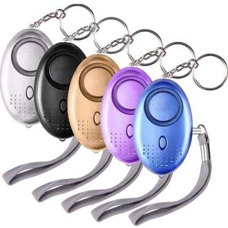 OEM Alarma Personal - 5 Piezas - 140 Db - Llavero Con Alarma De Emergencia - Con Linterna Antiagresi&oacute;n - Con Luz Led - Para Mujeres, Ni&ntilde;os Y Ancianos -cre