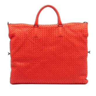 Bottega Veneta Vintage, unisex, Rood, ONE Size, Leer, Pre-owned Tote Bag