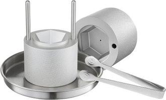 OEM Kit De Prensa Para Bolas De Hielo 65 Mm Molde De Aluminio De Aviaci&oacute;n Para Cubitos De Hielo M&aacute;quina Para Hacer Bolas De Hielo Forma De Diamante Para W