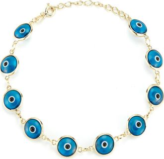 Sphera Milano Sterling Silver Evil Eye Bracelet in Gold at Nordstrom Rack