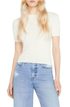 Frame Denim Smocked Silk Blend Sweater in Blanc at Nordstrom Rack, Size Medium