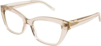 Saint Laurent Glasses, female, Beige, Size: 53 MM M117 Eyeglasses