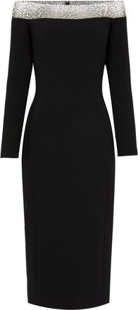 Jenny Packham Calypso dress - women - Viscose Crepe - 10 - Black