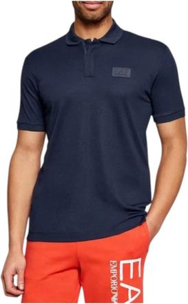 Emporio Armani Polo manica corta - Heren - Polos - Blauw - XL - Polyester - Tops