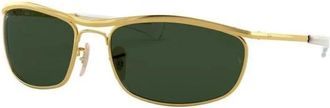 Ray-Ban Deluxe Olympian Zonnebril - unisex - Zonnebrillen - Geel - 62 MM - Accessoires