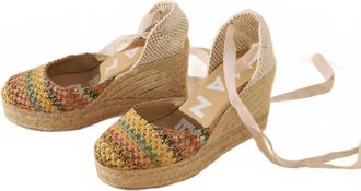 Maneb&igrave; Womens Wedge Espadrilles In Multicolor