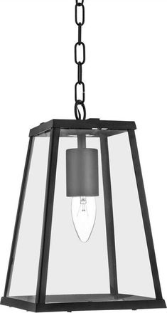 Searchlight Searchlight Lanterns - 1 Light Lantern Pendant Black, E27