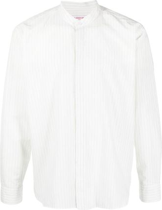 Orlebar Brown collarless button-front shirt - men - Cotton - M - White