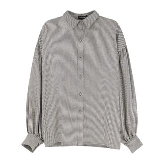 Actualee Camisa Pied-de-Poule con Efecto L&uacute;rex - Blouses & Shirts - Mujer - Negro - XS