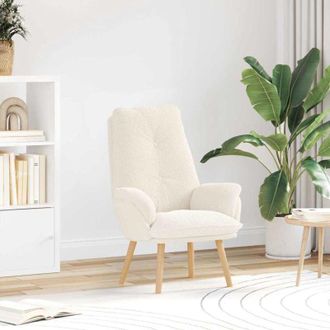 vidaXL Silla Relax Crema 69 X 74 X 93 Cm Tela Vidaxl