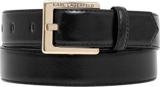 Karl Lagerfeld K Essential Riem - Dames - Riemen - Zwart - 65 CM - Leer - Accessoires