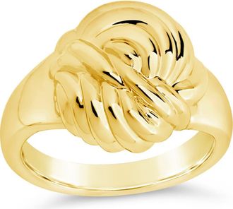 Sterling Forever Brioche Twist Ring in Gold at Nordstrom Rack, Size 7