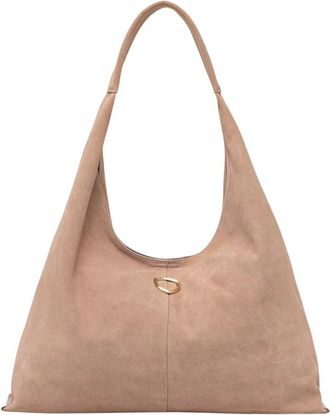 Blauer Calf Suede Tote Bag - Dames - Shoppers - Beige - ONE Size - Leer - Tassen