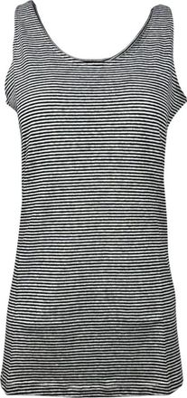Aragona Gestreepte Tanktop - Dames - Tops zonder mouwen - Veelkleurig - L - Katoen - Tops