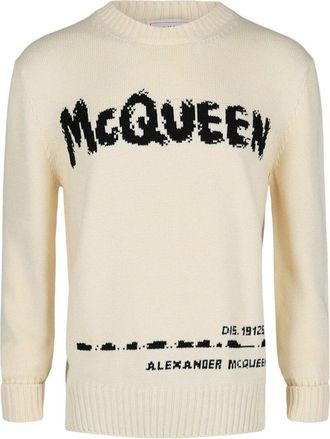 Alexander McQueen Alexander Mcqueen Logo Crewneck Sweater