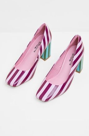 Charlotte Stone Estee Multicolor Square Toe Pump in Violet at Nordstrom, Size 11