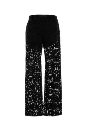 Fendi Womens Black Lace Pant Pantaloni