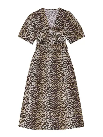 Ganni Organic Cotton Midi Dress