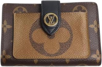 Louis Vuitton Pre-owned Vintage Monogram Bi-fold Portemonnee - Dames - Vintage Accessoires - Bruin - ONE Size - Vintage