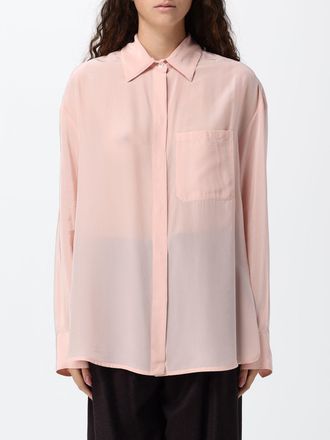 Tela Silk-Blend Shirt with Dropped Shoulders and a Concealed Placket