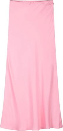 Fab By Fabienne Chapot Laurent Slip Midi Rok - Dames - Midirokken - Roze - S - Leer - Rokken