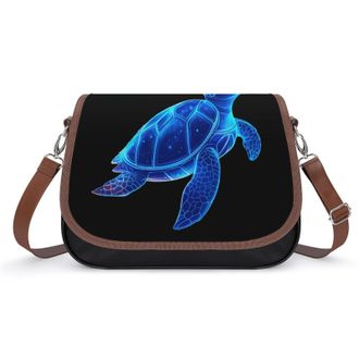 Generic Hawaiian Sea Turtle Crossbody Bags for Women Shoulder Messenger Bag Purse Handbags