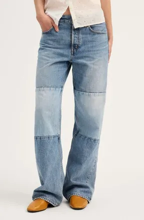 Madewell Low Slung Baggy Jeans in Patched Freemont Wash at Nordstrom, Size 29