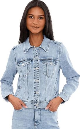 Liverpool L.A. Petite Classic Jean Jacket Womens Clothing Lake Elsinore : PXL, Cotton/Denim/Lycra