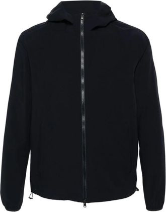 Herno Hooded Rain Jacket - Heren - Regenjassen - Blauw - XL - Jassen