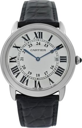 Cartier Pre-owned Cartier Ronde Solo De Cartier Silver Opaline Dial Unisex Watch W6700255