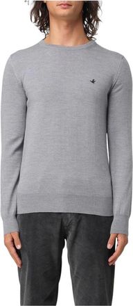 Brooksfield Heren, Truien, Grijs, Maat: 4XL Wol