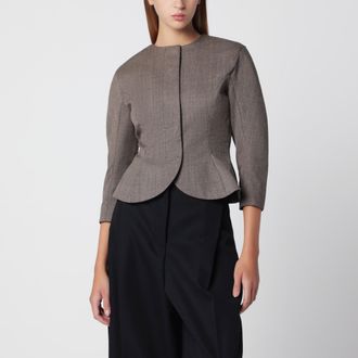 Jacquemus Giacca Palmier marrone in lana