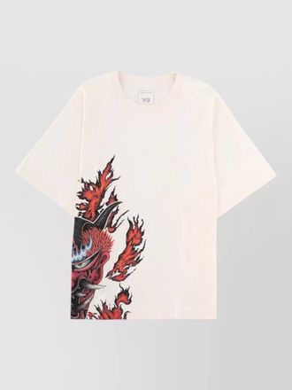 Yohji Yamamoto short sleeve crew neck graphic shirt