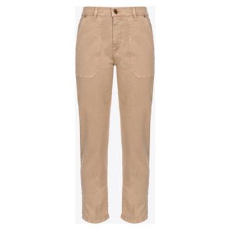 Pinko Pinko, Dames, Jeans, Beige, Maat: W28 Katoen