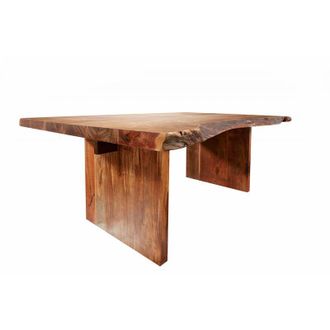 Massivmoebel24 freeform 104 Tavolo da pranzo in legno di acacia - laccato / noce 230x110x78