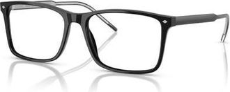 Giorgio Armani 57mm Rectangle optical glasses in Black at Nordstrom