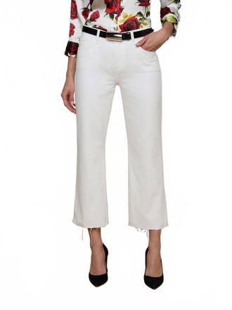 L'agence Wanda High Rise Crop Wide Leg Pants In Blanc