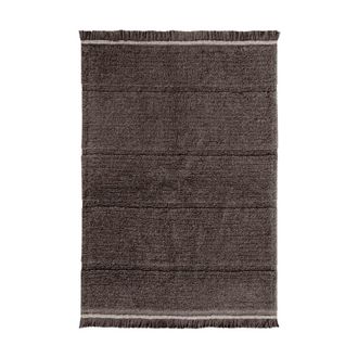 Lorena Canals Alfombra lavable de lana marr&oacute;n 80x140