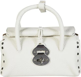 Zanellato Dotta Centauro Baby - Dames - Handtassen - Wit - ONE Size - Leer - Tassen