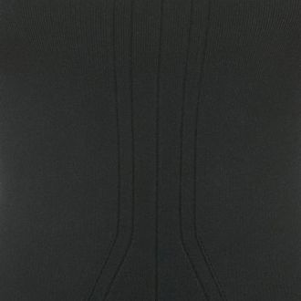 Victoria Beckham Black Stretch Knit Flared Mini Dress