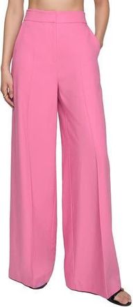 Rebecca Minkoff Freya Pleated Wide Leg Pants in Ultra Pink at Nordstrom Rack, Size 0