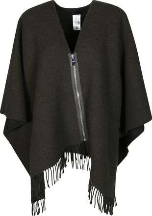 Dondup Asymmetrical Fringed Wool-Blend Cape
