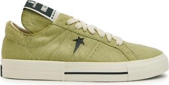 Rick Owens X Converse Dkshdw Calf-hair Sneakers - Green - 12 (IT45 / UK11)