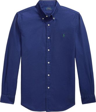 Polo Ralph Lauren Freshwater Pullover Sweater - Heren - Casual Overhemden - Blauw - S - Overhemden