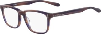 Dragon Mens Dr188 Downington Rectangle Eyeglasses In Blue Brown