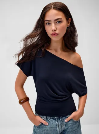 Twik Womens Boat-neck flowy T-shirt