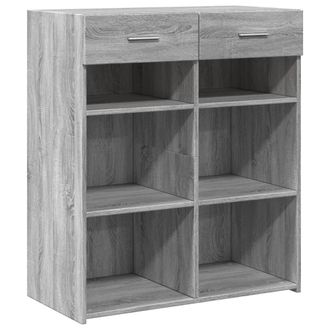 Berkfield Home Sideboard Grey Sonoma 80x42.5x93 cm Engineered Wood