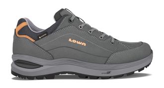 Lowa Wanderschuh LOWA RENEGADE EVO GTX LO WS, Damen, Gr. 37,5, grau (graphit, aprikose), Leder, Schuhe Wanderschuh, wasserdicht, winddicht,atmungsaktiv dan