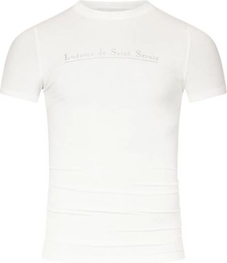 Ludovic de Saint Sernin T-shirt con logo - Bianco