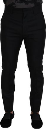 Dsquared2 Dsqua&sup2; Back Virgin Wool Slim Fit Men Formal Mens Pants